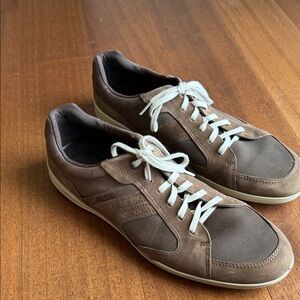 Ecco Men's Brown Lace-Up Sneakers size 46